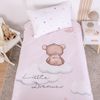 Herding Flanell Kinder Baby Bettwäsche Little Dreamer rosa 100x135 cm A1 Bild 4