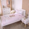 Herding Flanell Kinder Baby Bettwäsche Little Dreamer rosa 100x135 cm A1 Bild 3