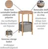 Wenko 62221800, Kaffeetisch, Rundform, 4 Bein(e), Bambus Bild 4