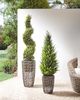 Set mit 2 Blumentöpfen CHELONE PE Rattan 26 34 cm Braun Bild 2