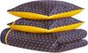 Bettwäsche-Set ZickZack-Muster WALLINGFORD 155x220 cm Baumwoll-Satin Blau Bild 5