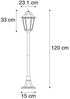 Qazqa Außen-Stehlampe New orleans, ohne Leuchtmittel, E27, Schwarz, Klassisch / Antik, Aluminium, 1-flammig Bild 5