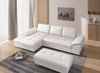 Cavadore Eckcouch Castiel mit Federkern / Ecksofa mit großem Longchair, Sitztiefenverstellung und mattschwarzen Metallfüßen / 301 x 89 x 176 / Echtleder, Weiß Bild 2