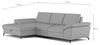 Cavadore Eckcouch Castiel mit Federkern / Ecksofa mit großem Longchair, Sitztiefenverstellung und mattschwarzen Metallfüßen / 301 x 89 x 176 / Echtleder, Weiß Bild 3