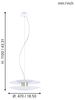 Eglo 97669 LED Pendelleuchte TRAPPETO weiß, champagner weiß Ø47cm H:110cm dimmbar Bild 3