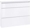 INOSIGN Schuhschrank Magic Schuhschrank, Schuhkommode, Schuhregal, softgriff 3 Klappen, Doppelschuhtrommeln Komplett Hochglanz lackiert Breite 120 Bild 4