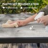 Outsunny Gartentisch für 6-8 Personen, mit Holzoptik, wetterfest (Balkontisch aus Aluminium, 1-St, ausziehbarer Esstisch), 160,240 x 90cm, für Garten, Terrasse, Balkon, Grau Bild 5
