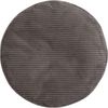 Icon Frankie Hocker, Dunkelgrau, Flauschiger Cord Stoff, Sitzsack Cord, Sitzpuff Hocker mit Füllung, Fußhocker für das Wohnzimmer, Deko Wohnzimmer Bild 4