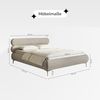 Selsey Polsterbett 160x200 cm Cord Braun – Bett mit Stauraum und Bettkasten, gepolstertes Bett mit Lattenrost und Metallrahmen, Doppelbett Schlafzimmer mit schwarzen Füßen und Gasdruckfedern Bild 3