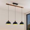 Lindby Hängeleuchte Flurin, Metall, Schwarz IP20, 3 x 60 W Bild 2