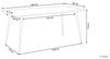 Esstisch Betonoptik / schwarz 160x80 cm SANTIAGO Bild 3