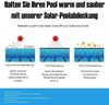 Solarfolie 549x274 cm - Schwarz Pool Solarplane Solarheizung Poolheizung Solar Wärmeplane 5,49 x 2,74 Meter Einbaubecken, Quick-Up-Pools, Stahlwandbecken Bild 2
