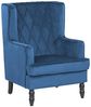 Sessel Samtstoff blau plus Hocker SANDSET Bild 4