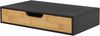 [en. casa] 'Bokn' Wandregal mit Schublade, Bambus schwarz, 24 x 40 x 8 cm Bild 3