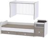 Lorelli 'Trend Plus NEW' Babybett Schaukelfunktion Kommode Schreibtisch hellblau Bild 4