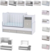 Lorelli 'Trend Plus NEW' Babybett Schaukelfunktion Kommode Schreibtisch hellblau