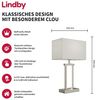 Lindby Tischleuchte Sigurd, Enthalten, 1 x 60 W E27 (exkl) + 1 x 5,5 W LED (inkl) Bild 2