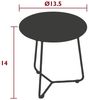 Cocotte kleiner Tisch Baumwollweiß Bild 3