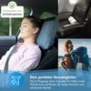 Reisekissen VOLAR | Orthopädisches Nackenkissen mit Memory-Foam gegen Nackenschmerzen | Kleines Kopfkissen für Reisen im Auto, Flugzeug, Zug, Hotel & Camping Bild 5