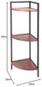 Mojawo Wandregal Eckregal Wandregal Regal Standregal Metall / Holz B23,5xH76cm Bild 2