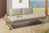 riess-ambiente Loungesofa MODULAR MIAMI 230cm champagner greige - Aluminium, WPC, wetterfest, Einzelartikel 1 Teile, Outdoor-Liege · Balkon/Terrasse/Garten · verstellbares Kopfteil Bild 2