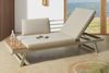 riess-ambiente Loungesofa MODULAR MIAMI 230cm champagner greige - Aluminium, WPC, wetterfest, Einzelartikel 1 Teile, Outdoor-Liege · Balkon/Terrasse/Garten · verstellbares Kopfteil Bild 4