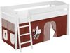 Lilokids 'Ida 4105' Spielbett 90x200 cm, Pferde Braun Beige, Kiefer massiv, mit Vorhang Bild 3
