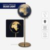 Standglobus "SOJUS LIGHT" gold/dunkelblau antikgolden gebürstet Bild 4