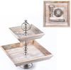 Marrakesch Orient & Mediterran Interior Etagere Etagere aus Holz Ansgar eckig, Vintage Cupcake Ständer als Tischdeko, handgefertigt Bild 4