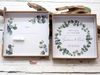 ZauberDeko Geschenkbox Personalisierte Geldgeschenk Verpackung Hochzeit Kraft Herz Eukalyptus Bild 4