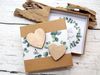 ZauberDeko Geschenkbox Personalisierte Geldgeschenk Verpackung Hochzeit Kraft Herz Eukalyptus Bild 5