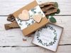 ZauberDeko Geschenkbox Personalisierte Geldgeschenk Verpackung Hochzeit Kraft Herz Eukalyptus Bild 3