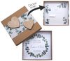 ZauberDeko Geschenkbox Personalisierte Geldgeschenk Verpackung Hochzeit Kraft Herz Eukalyptus Bild 2
