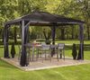 Sojag 'Verona' Pavillon inkl. Moskitonetz, Aluminium anthrazit, 423 x 298 x 261 cm Bild 2