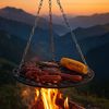 BBQ-Toro Grillrost Gusseisen Grillrost Ø 54 cm, Grillrost mit Seilaufhängung, Aufhängungen lassen sich bei Bedarf einfach entfernen Bild 2