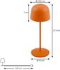 Lindby Außen-Tischleuchte Arietty, LED, Metall, Gelb warmweiß IP65, 1 x 2,2 W LED, warmweiß Bild 5