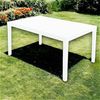 Dmora - Außentisch Maratea, rechteckiges Esszimmerregal, Mehrzweck-Gartentisch, 100% Made in Italy, 150 x 90 x 72 cm, Weiß Bild 4