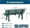 F+D Handelsgesellschaft mbH Gartenbank 4-Sitzer grün Bild 2