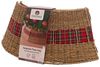 Kaemingk Weihnachtsbaumdecke, Weihnachtsbaumdecke aus Seegras 57x28cm natur braun / rot Bild 2