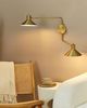 Wandlampe KADASSA verstellbar Metall Gold Bild 2