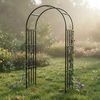 Relaxdays Schwarzer Rosenbogen aus Metall Bild 5