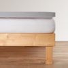 BettwarenShop Jersey-Elasthan Topper Spannbettlaken Multi-Stretch|180x200 - 200x220 cm| silber Bild 4