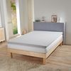 BettwarenShop Jersey-Elasthan Topper Spannbettlaken Multi-Stretch|180x200 - 200x220 cm| silber Bild 3