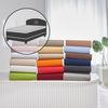BettwarenShop Jersey-Elasthan Topper Spannbettlaken Multi-Stretch|180x200 - 200x220 cm| silber Bild 2
