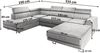 Masseno Ecksofa SIENA mit Schlaffunktion U-Form, Sofa mit Bettkasten Bild 3