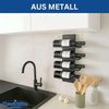 DanDiBo Weinregal Wand Metall Schwarz Modern 96695 Grün Flaschenregal Schmal Wandmontage Wine Rack Weinflaschenhalter Weinhalter Flaschenhalter Bild 5