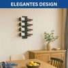 DanDiBo Weinregal Wand Metall Schwarz Modern 96695 Grün Flaschenregal Schmal Wandmontage Wine Rack Weinflaschenhalter Weinhalter Flaschenhalter Bild 3