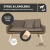 Rohrschneider Tiersofa Hundesofa XL abwaschbar - Braun / Grau - Komfortables Kunstleder Bild 3