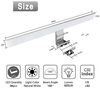 Aourow LED Spiegelleuchte Bad Spiegel Lampe 10W 820lm 40cm Neutralweiß 4000K,3 in 1 Spiegellampe Badezimmer/Badleuchte/IP44 230V,Nickel Chromstahl LED Schrankleuchte Bild 2