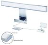 Aourow LED Spiegelleuchte Bad Spiegel Lampe 10W 820lm 40cm Neutralweiß 4000K,3 in 1 Spiegellampe Badezimmer/Badleuchte/IP44 230V,Nickel Chromstahl LED Schrankleuchte Bild 4